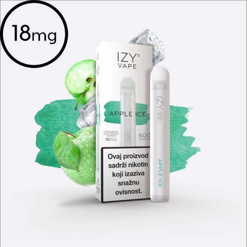 IZY ONE - Apple Ice 18mg, 600puffs