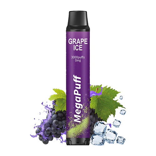 MegaPuff 3000 - Grape Ice 0mg