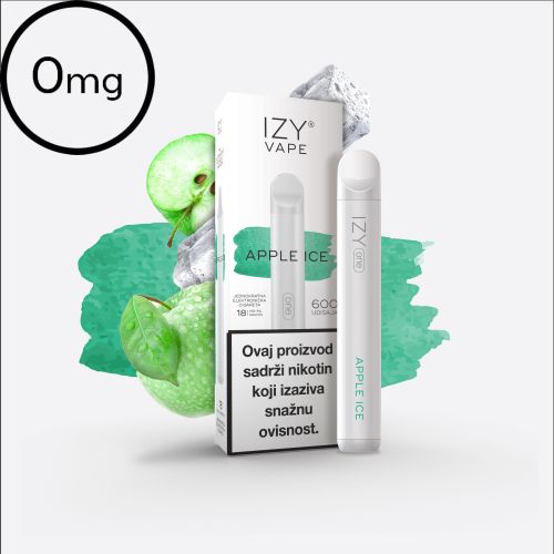 IZY ONE - Apple Ice 0mg, 600puffs