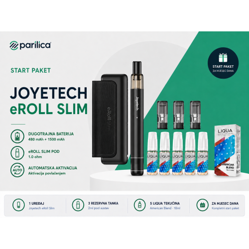 Joyetech eRoll Slim - Start Paket za mjesec dana