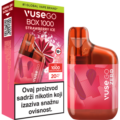 VUSE GO BOX 1000 - Strawberry Ice