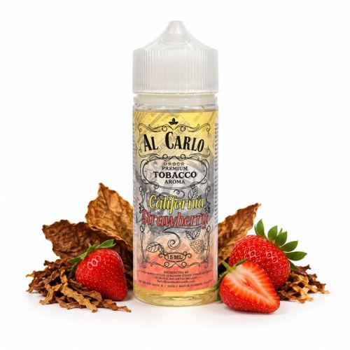 Al Carlo Shake and Vape California Strawberry 120ml/15ml