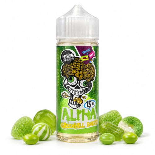 Chill Pill Shake and Vape Alfa Greenhill Sweets 120ml/15ml