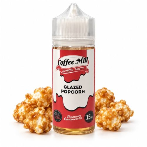 Coffee Mill Shake and Vape Glazed Popcorn 120ml/15ml