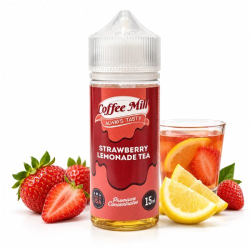 Coffee Mill Strawberry Lemonade Tea 15ml in 120ml bottle