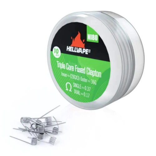 Hellvape NI80 Triple Core Fused Clapton 0.37ohm 10 kom