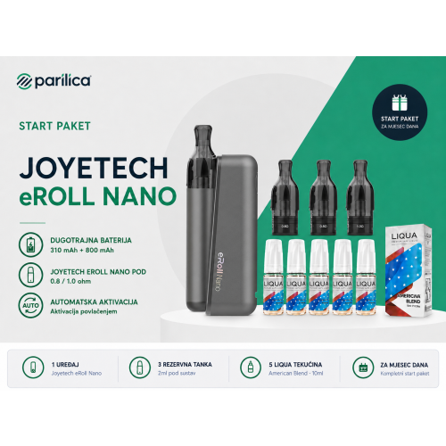 Joyetech eRoll Nano Start Paket za mjesec dana